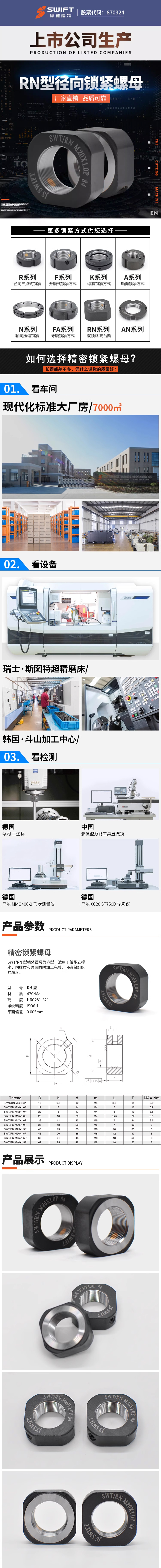 RN方型锁紧螺母